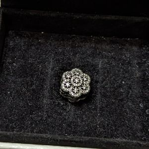 Authentic Pandora Crystalized Floral Charm